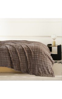 Плед Karven фланель евро PL 012 SOLID BUBBLE v8/Coffee Плед Karven фланель евро PL 012 SOLID BUBBLE v8/Coffee