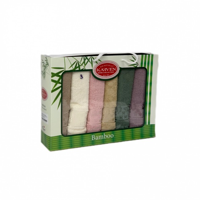 Набор кухонных полотенец Карвен бамбук 35*76 (6 шт.) для рук HM 1540 v3 (Акция) Набор кухонных полотенец Карвен бамбук 35*76 (6 шт.) для рук HM 1540 v3 (Акция)