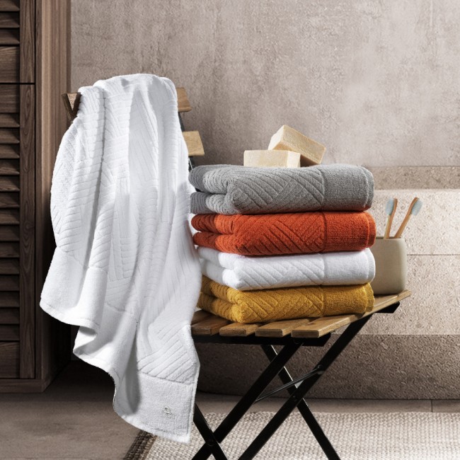 Полотенце Zebra casa "LUNA" 50*90 1шт. махра Н 1017 белый