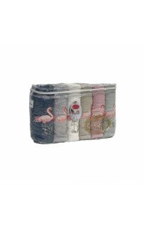 Полотенце кухонное Карвен Vip Cotton FLAMINGO махра 30*50 6 шт. НМ 776