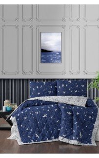 Пододеяльник+наволочки Карвен евро ранфорс Freedom Navy Blue.