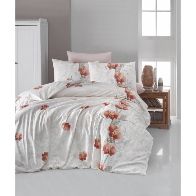 Постельное белье "Карвен" ранфорс евро (Leora somon) Постельное белье "Карвен" ранфорс евро (Leora somon)