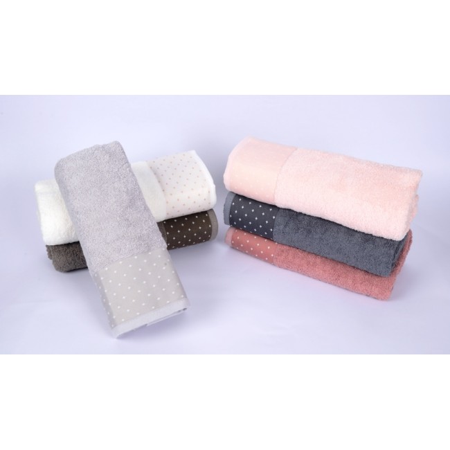 Полотенце Карвен "POLKA" 50*90 6шт.махра Н 1703