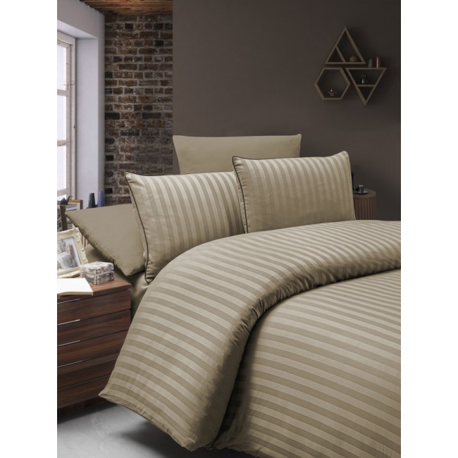 Пододеяльник+наволочка Карвен QUILT евро сатин Ramond Almond. Пододеяльник+наволочка Карвен QUILT евро сатин Ramond Almond.