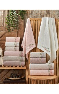 Полотенеце Карвен 70*140 1шт.махра с вышивкой H 7001 SOGUT (Акция)