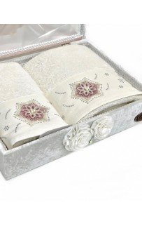 Набор полотенец Rebeka "FRANSIZ" махра 50*90/70*140 сундук HS1480 (V-1) кремовый (Акция) Набор полотенец Rebeka "FRANSIZ" махра 50*90/70*140 сундук HS1480 (V-1) кремовый (Акция)