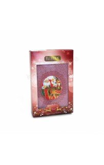 Полотенце Rebeka" Новый год" махра 50*90 1шт HS 1710 v3 pudra/пудровый (Акция)