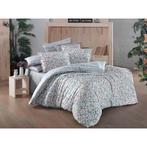 Постельное белье Sarev ERICA FANCY Поплин евро.GRI/V1