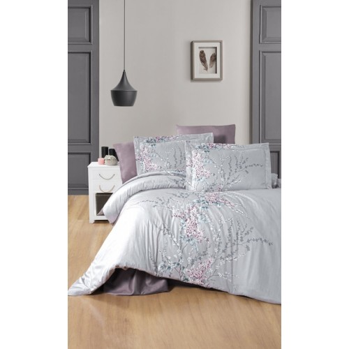Постельное белье "Карвен" сатин 1,5 спальн WISTERIA LILAC