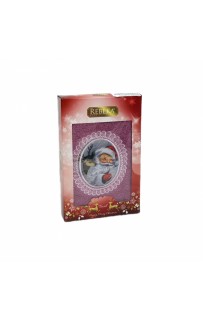Полотенце Rebeka" Новый год" махра 50*90 1шт HS 1710 v1 murdum/фиолетовый