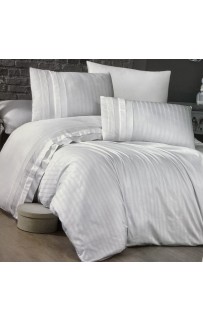 Постельное белье КАРВЕН сатин Де Люкс N044 New Trend White
