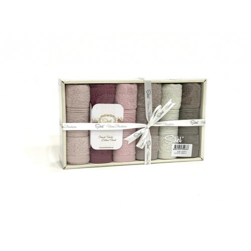 Полотенце кухонное Карвен "Ribella" махра 30*50 6 шт. в коробке НМ 626