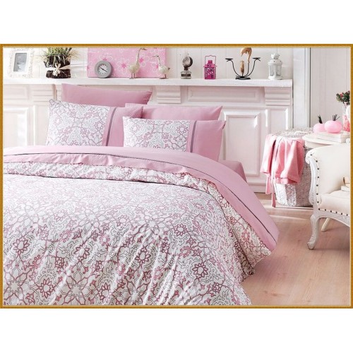 Постельное белье "Карвен" DELUхE ранфорс евро (Bearriz Pudra) (Акция)