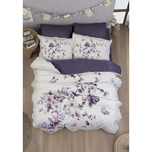 Постельное белье "Карвен" (сатин 3D) евро ( Martina purple )