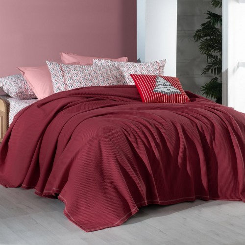 Летний комплект Sarev пике евро 4пр. хлопок РТ345 ABEL v3/Kirmizi