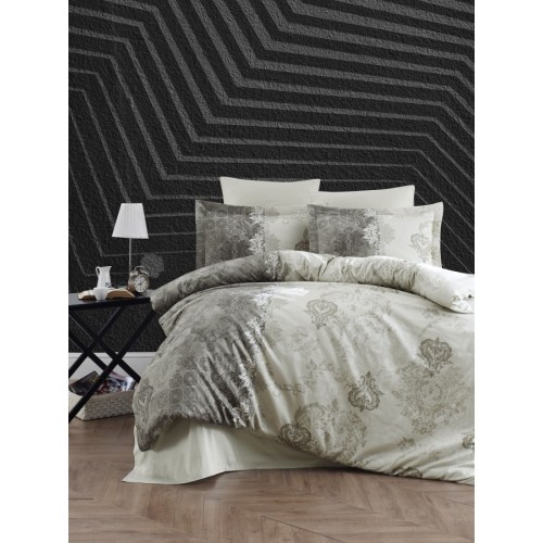 Постельное белье "Карвен" сатин семейное Lona Dark Green