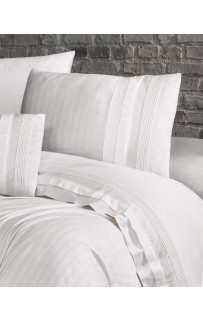 Постельное белье КАРВЕН сатин Де Люкс N044 New Trend White