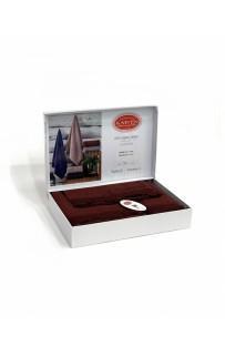 Набор полотенец Карвен " STORE" махра 50*90/70*140/30*50 HS 1682v6 bordo/бордовый