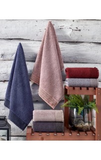 Набор полотенец Карвен " STORE" махра 50*90/70*140 HS 1681v6 bordo/бордовый