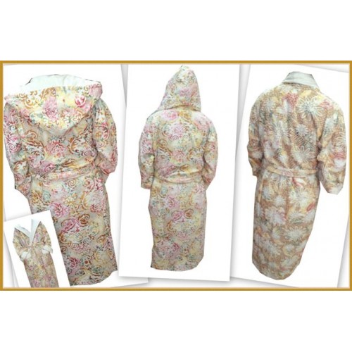 Халат жен. длинный с капюшоном "Бамбу" (S/M/L) В 500 (Акция)