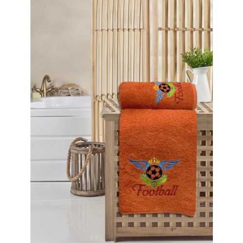 Набор полотенец KARVEN "Футбол" махра 50*90/70*140 HS1502 (V-1) терракотовый