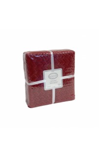 Плед KARVEN Super Soft "BENZIA" 200*220 п/э евро Р 944 бордовый (Акция).