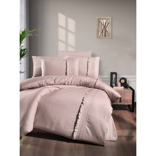 Постельное белье "Карвен" DELUхE ранфорс семейный (Sweetness powder) (Акция)