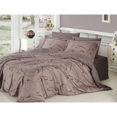 Постельное белье "Карвен" сатин семейный (Calisto Vizon)