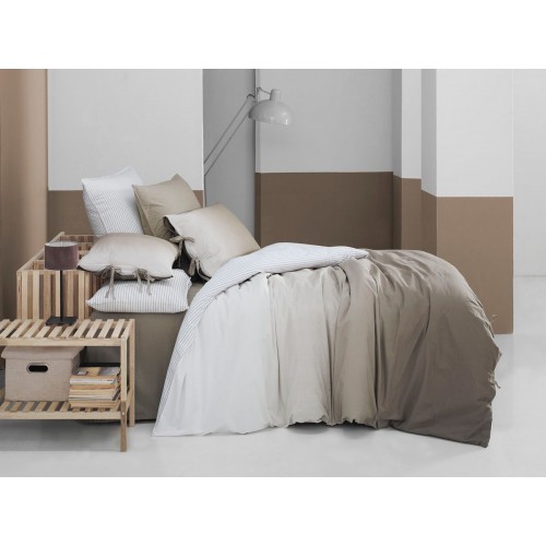 Постельное белье "Sarev"ранфорс семейное "SAN MARINO" v1/бежевый