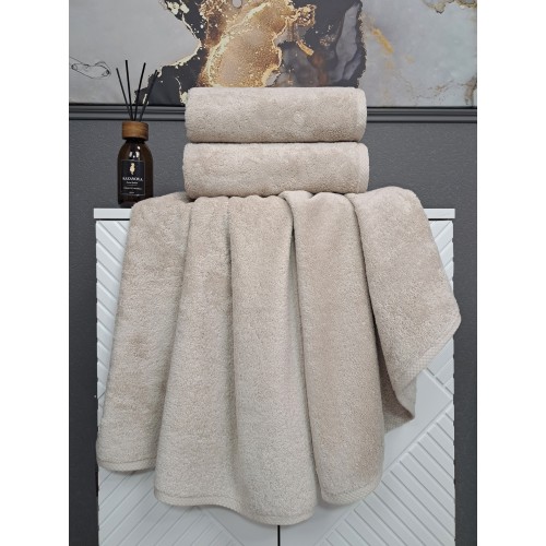 К-т полотенец Lavinia (дымчатый беж) 70х140см(1),50х90см(1) KAZANOV.A.