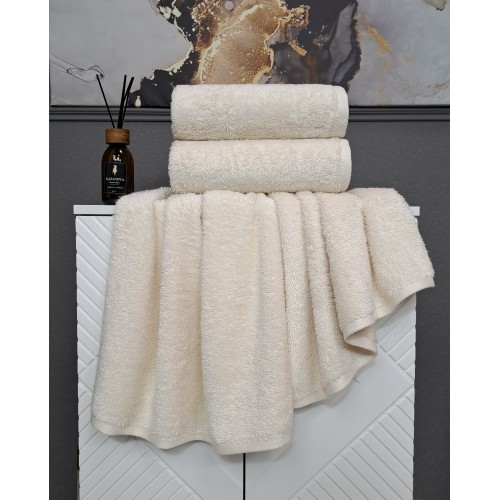 К-т полотенец Teddy (айвори) 70х140см(1),50х90см(1) KAZANOV.A.