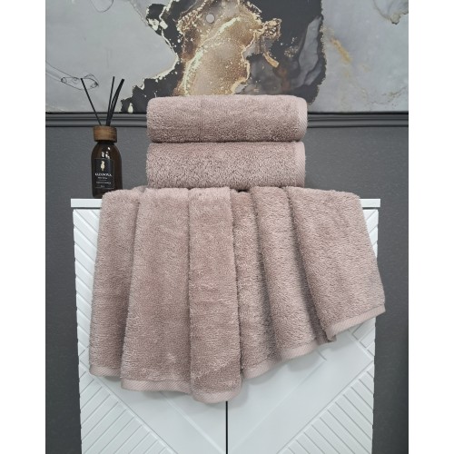 К-т полотенец Teddy (дымчатая роза) 70х140см(1),50х90см(1) KAZANOV.A.