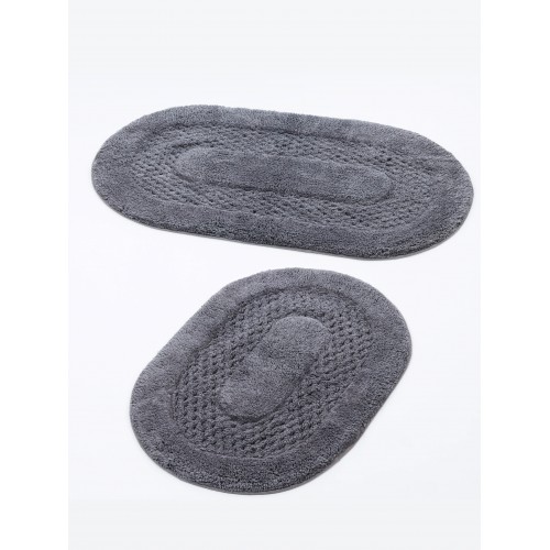 Коврик для ванной Монтерей (пепельный) 50x70(1), 60x100(1) KAZANOV.A.