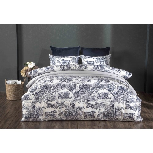 Комплект постельного белья Нала (индиго жемчуг) Полутороспальный KAZANOV.A