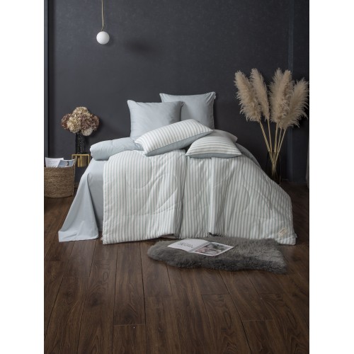 Stripe Muslin (голубое серебро) комплект Полутороспальный KAZANOV.A.