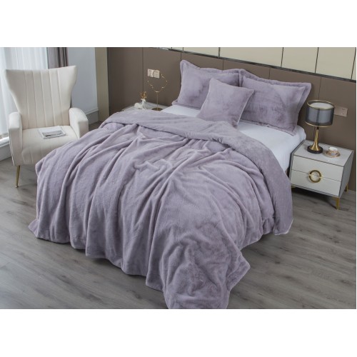 Покрывало декоративное Rabbit (лаванда пепел) 220х240 KAZANOV.A