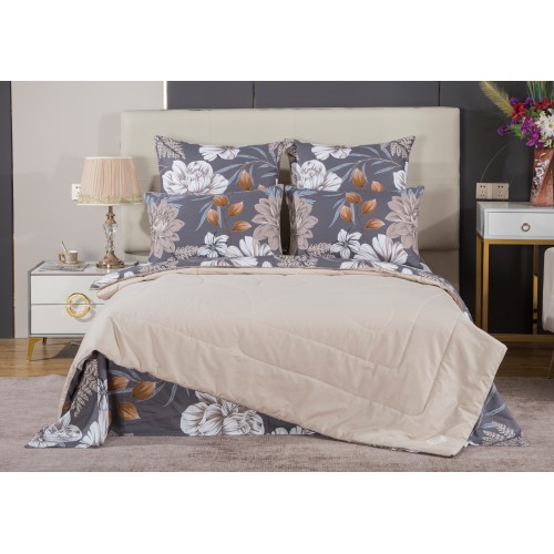 Мирабелла (графит латте) Cotton комплект Семейный KAZANOV.A.