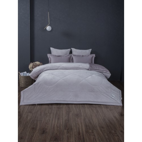 Комплект с одеялом Lindor Premium (лаванда жемчуг) Cotton комплект Семейный KAZANOV.A