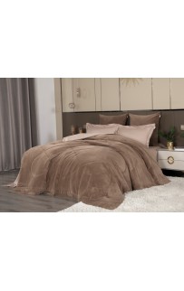 Комплект с одеялом Lindor Fluffy (карамель) Egyptian Cotton KAZANOV.A. Семейный
