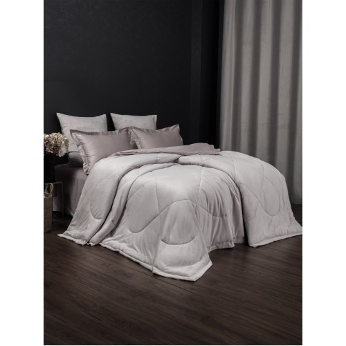 Комплект с одеялом Lindor Fluffy (лаванда платина) Egyptian Cotton комплект Евро KAZANOV.A