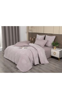 Комплект с одеялом Lindor Fluffy (лаванда платина) Egyptian Cotton KAZANOV.A. Евро