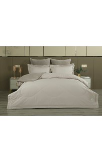 Комплект с одеялом Lindor Fluffy (серый беж) Egyptian Cotton KAZANOV.A. Евро