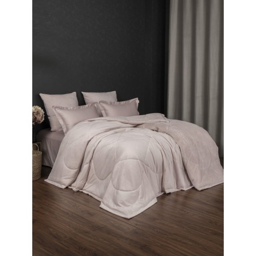 Комплект с одеялом Lindor Fluffy (лайт пудра) Egyptian Cotton комплект Евро KAZANOV.A