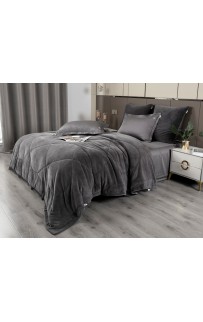 Комплект с одеялом Lindor Fluffy (графит) Egyptian Cotton KAZANOV.A. Евро
