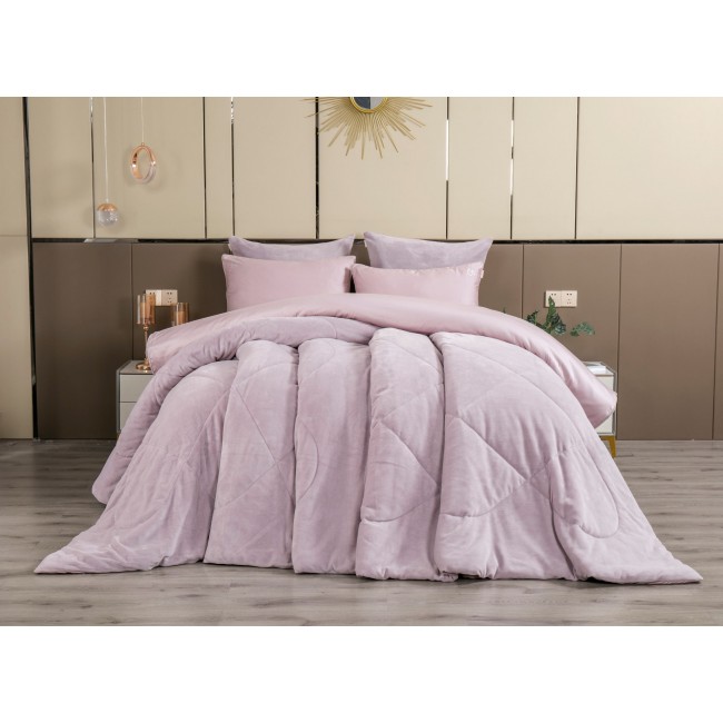 Комплект с одеялом Lindor Duo (пудра лаванда) Egyptian Cotton KAZANOV.A. Евро