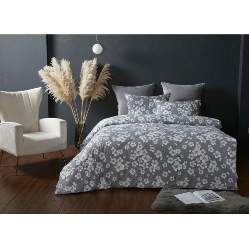 Зара (графит жемчуг) АВС Cotton комплект Евро KAZANOV.A.