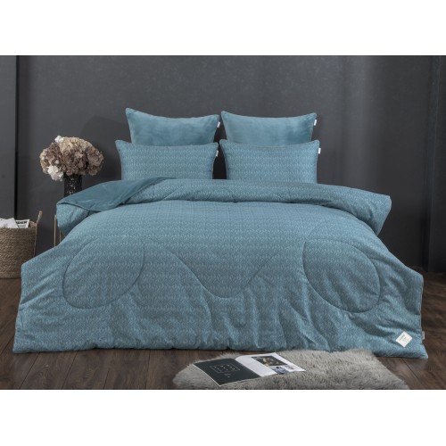 Луис (бирюза жемчуг) ABC Cotton комплект Евро KAZANOV.A.