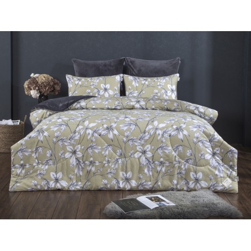 Мартина (графит олива платина) ABC Cotton комплект Евро KAZANOV.A.