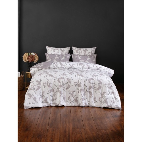 Дакота (лаванда графит жемчуг) Cotton комплект Евро KAZANOV.A.