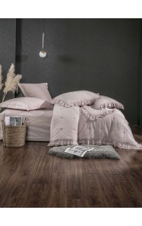 Комплект с одеялом Cloud Stonewashed Cotton (нюдовая пудра)  KAZANOV.A. Евро